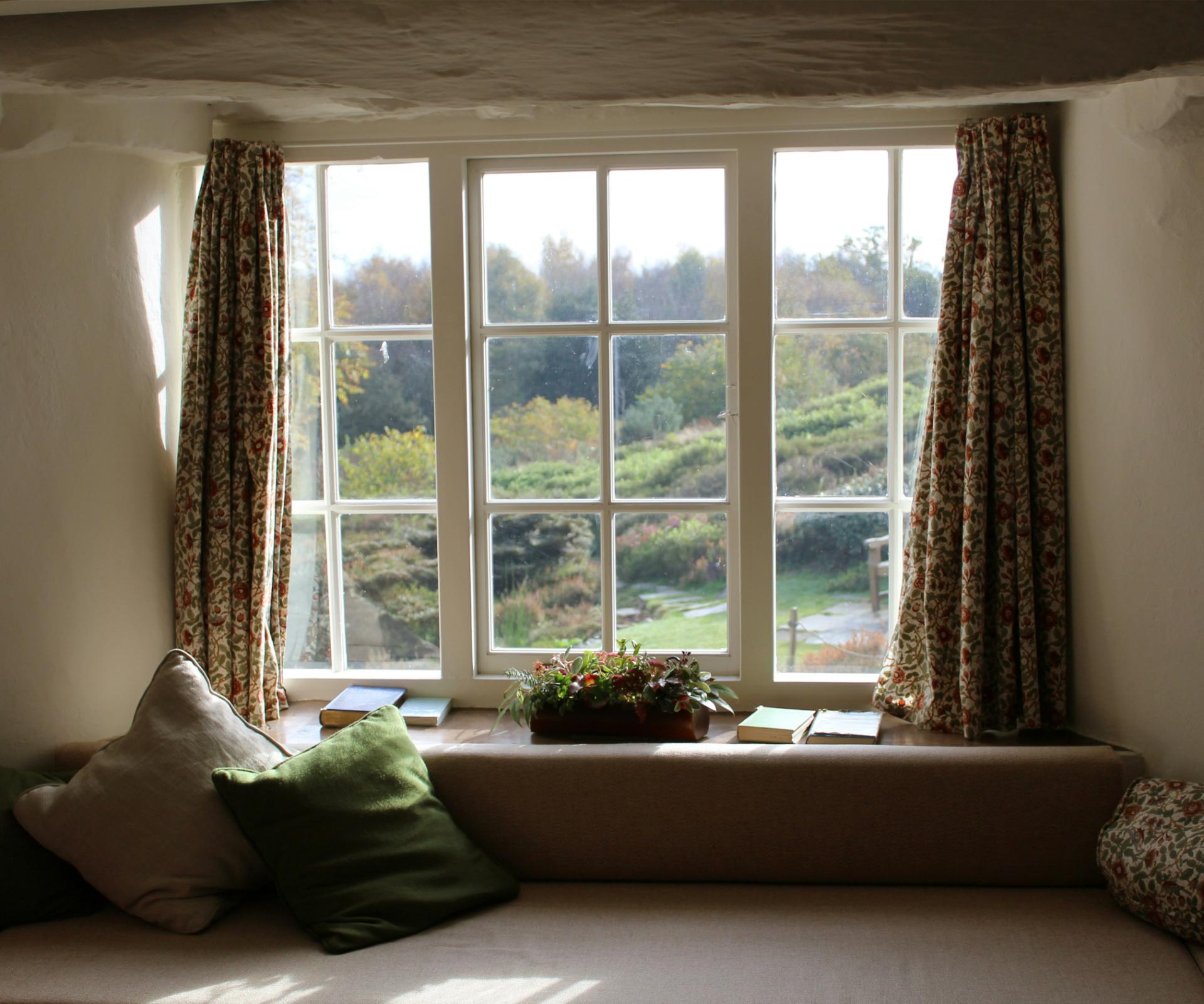 Cozy window with garden view